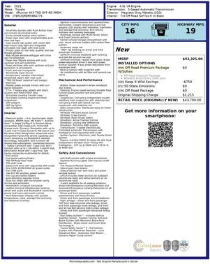 Gray 2021 Toyota 4Runner TRD Off Road Premium