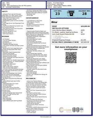 2022 Audi Q5 45 S line Premium Plus