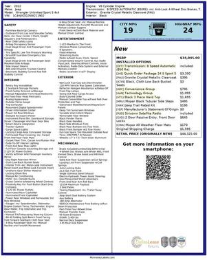 2022 Jeep Wrangler Unlimited Sport