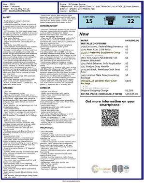 2019 Chevrolet Tahoe LS