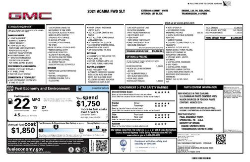 2021 GMC Acadia SLT