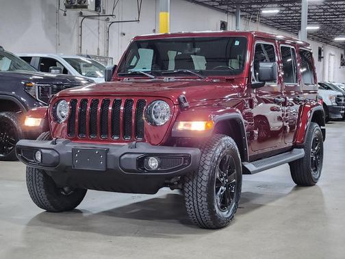 Red 2021 Jeep Wrangler Unlimited Sahara Altitude