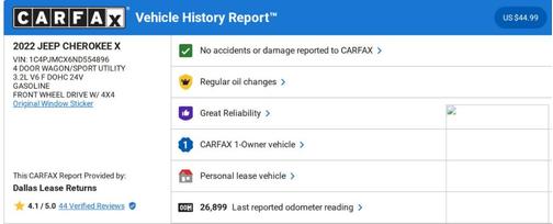 2022 Jeep Cherokee X