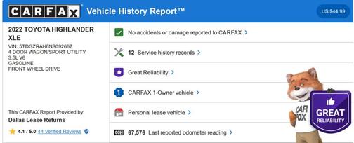 2022 Toyota Highlander XLE