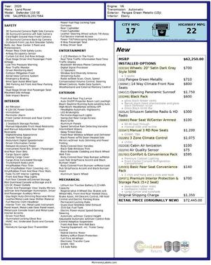 2020 Land Rover Defender 110 SE