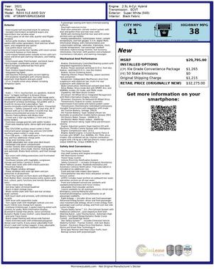 2021 Toyota RAV4 Hybrid XLE