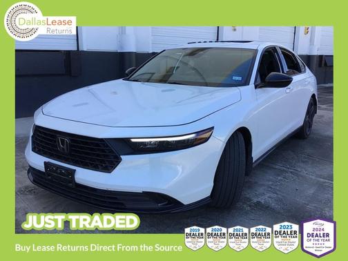White 2023 Honda Accord Hybrid Sport-L