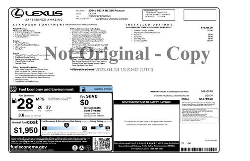 2024 Lexus NX 250 Premium
