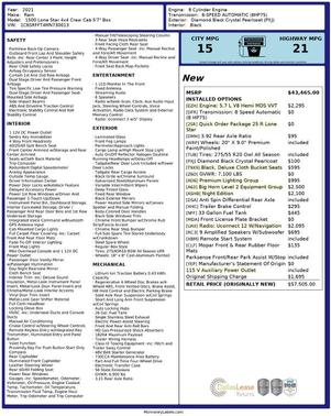 2021 RAM 1500 Lone Star