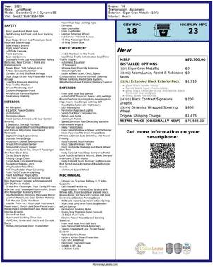 Eiger Grey 2023 Land Rover Defender 110 X-Dynamic SE