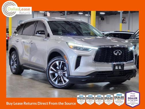 Warm Titanium 2023 INFINITI QX60 Luxe