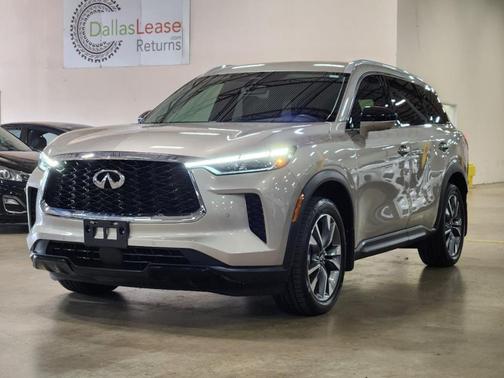 Warm Titanium 2023 INFINITI QX60 Luxe