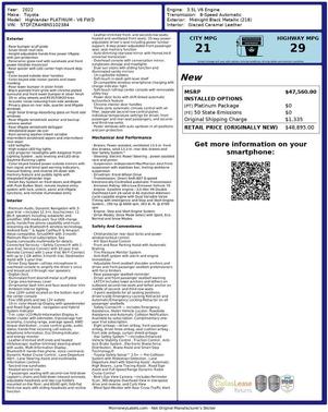 2022 Toyota Highlander Platinum