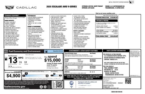 2025 Cadillac Escalade V-Series