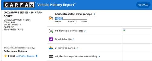 2022 BMW 430 Gran Coupe i