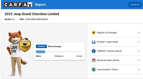 Black 2022 Jeep Grand Cherokee Limited