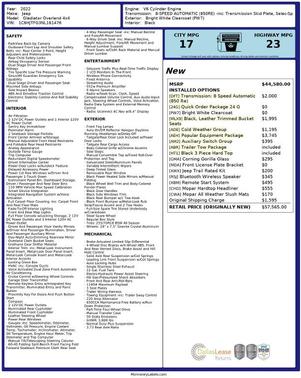 2022 Jeep Gladiator Overland