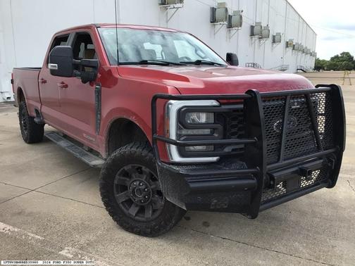 Red 2024 Ford F-350 Lariat Super Duty