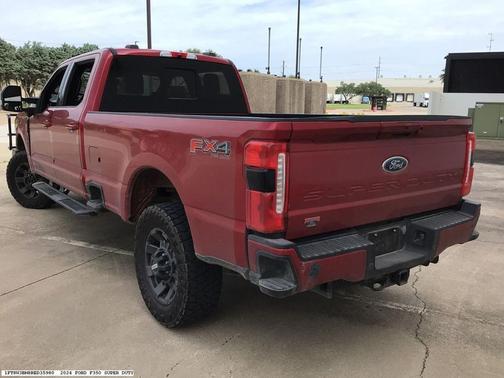 Red 2024 Ford F-350 Lariat Super Duty
