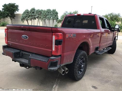 Red 2024 Ford F-350 Lariat Super Duty