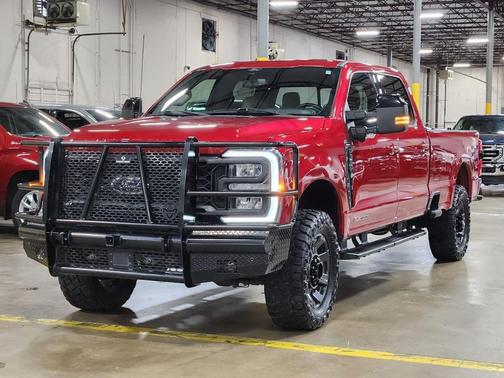 Red 2024 Ford F-350 Lariat Super Duty