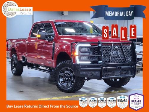 Red 2024 Ford F-350 Lariat Super Duty