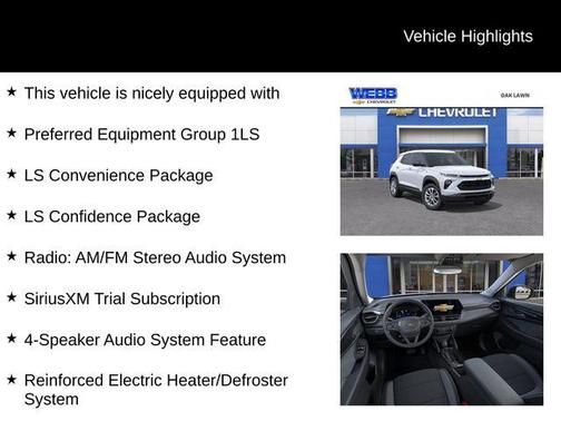Summit White 2026 Chevrolet Trailblazer LS