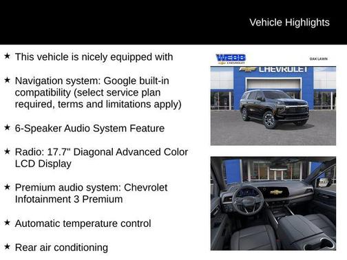 2026 Chevrolet Tahoe LT