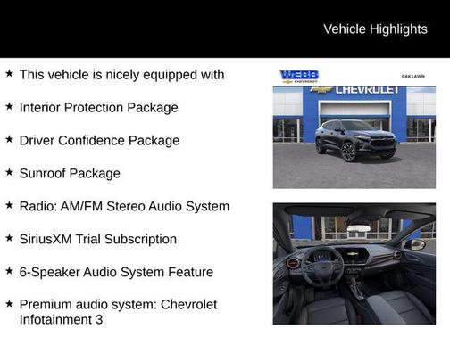 Mosaic Black Metallic 2026 Chevrolet Trax FWD 2RS