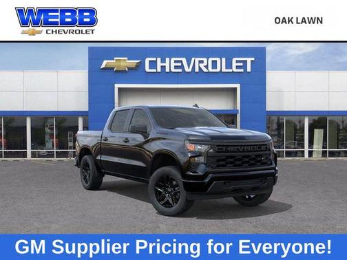 Black 2026 Chevrolet Silverado 1500 Custom