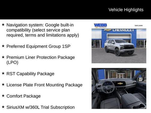 2026 Chevrolet Tahoe 4WD RST