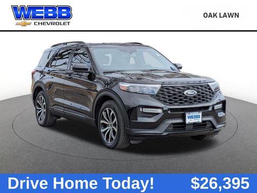 Agate Black Metallic 2022 Ford Explorer ST-Line