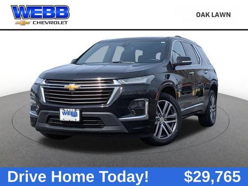 Black Metallic 2022 Chevrolet Traverse High Country