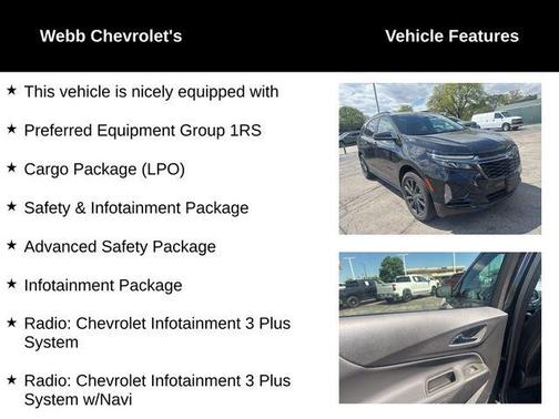 Mosaic Black Metallic 2023 Chevrolet Equinox AWD RS