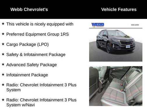 Mosaic Black Metallic 2023 Chevrolet Equinox AWD RS