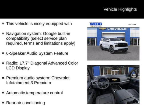 2026 Chevrolet Tahoe 4WD RST