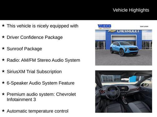 2026 Chevrolet Trax FWD 2RS