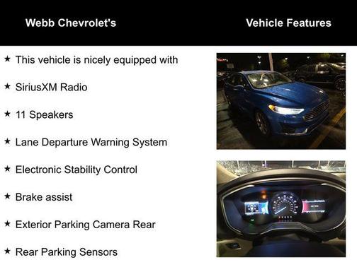 2019 Ford Fusion SEL