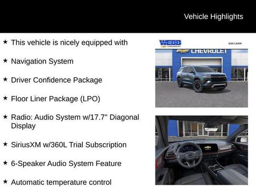 2026 Chevrolet Traverse AWD Z71