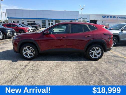 Crimson Metallic 2024 Chevrolet Trax LS