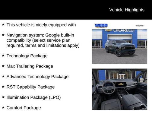 2026 Chevrolet Tahoe 4WD RST