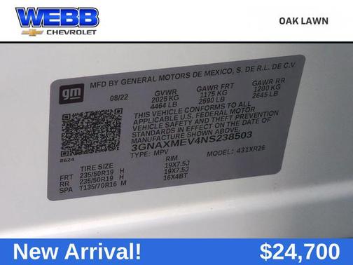 2022 Chevrolet Equinox FWD RS