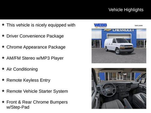 2025 Chevrolet Express 2500 RWD 2500 Regular Wheelbase WT