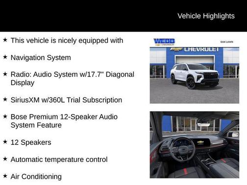 2026 Chevrolet Traverse RS