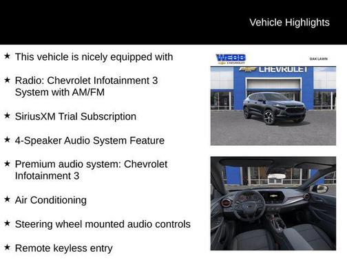 Mosaic Black Metallic 2026 Chevrolet Trax FWD 1RS