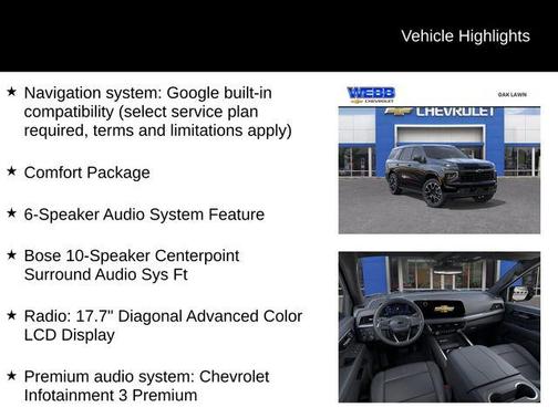 2025 Chevrolet Tahoe 4WD RST