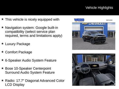 2026 Chevrolet Tahoe LT