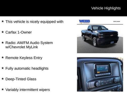 2014 Chevrolet Silverado 1500 Work Truck 1WT