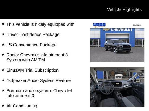 Mosaic Black Metallic 2026 Chevrolet Trax LS
