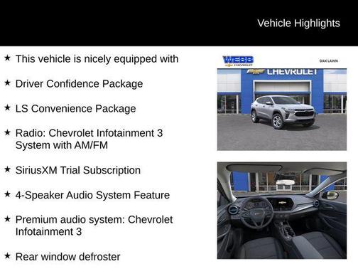 Sterling Gray Metallic 2026 Chevrolet Trax LS